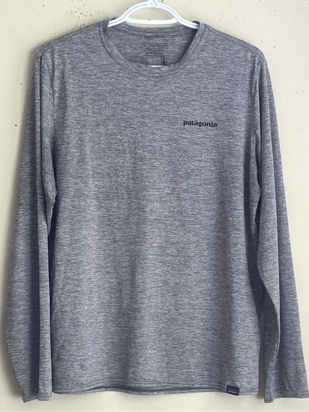 Patagonia Men's Long-Sleeve Tee in Heather Gray